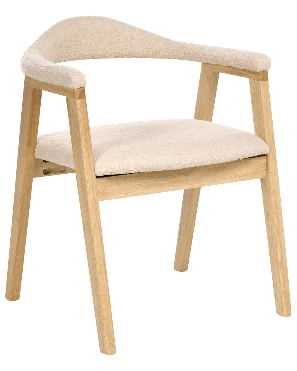 Esszimmerstuhl 2er Set ONECO Holz Hellbraun / Hellbeige_1014056