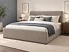 Bett mit Stauraum ROCHEFORT Kunstleder Taupe 180 x 200 cm