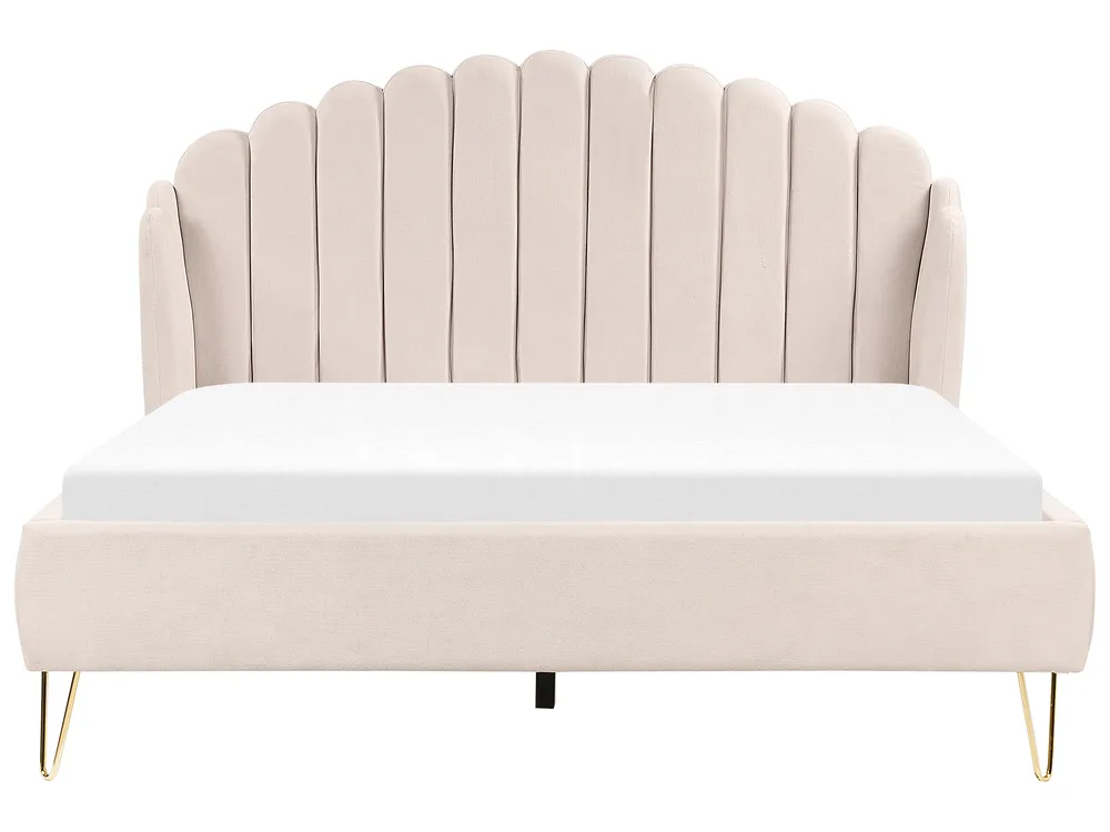 Bed Fabric AMBILLOU 160 x 200 cm (EU King Size) Light Beige_873205