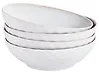 Suppenteller 4er Set SESAME Steinzeug Hellgrau 18 cm
