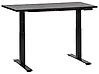 Schreibtisch elektrisch höhenverstellbar DESTINES 120 cm x 72 cm Schwarz