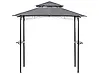 Pavillon NARO 240 cm x 148 cm Metall Grau