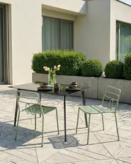 Gartenstuhl 2er Set AGEROLA Metall Hellgrün_1049304