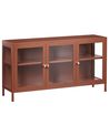 Sideboard mit Glastüren NEWPORT 115 cm Metall Goldbraun