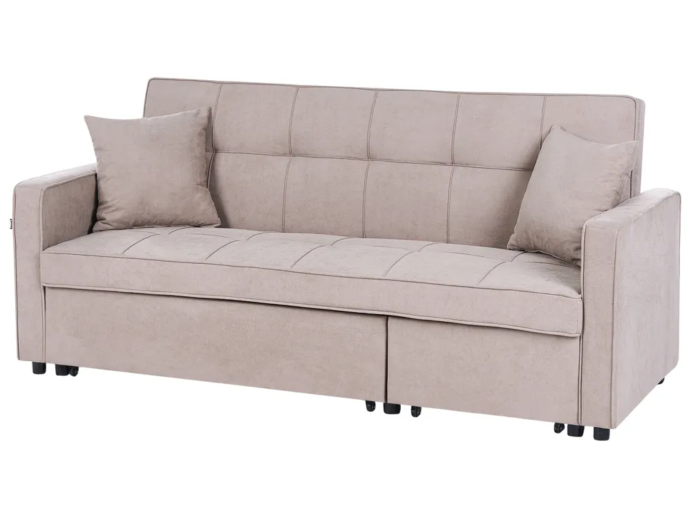 Schlafsofa 3-Sitzer GLOMMA Stoff Taupe_1059605