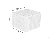 Pouf NALLI Kunststoff Taupe_939238