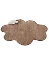 Kinderteppich HODKA  Hellbraun 80 x 120 cm Baumwolle mit Kissen