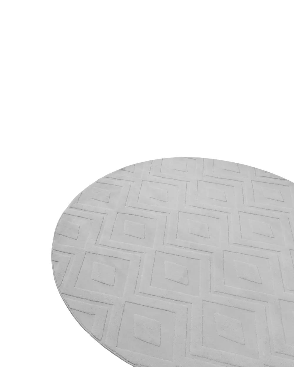 Teppich KEVIREL Grau ø 160 cm_1124576