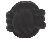 Dekokissen MALNI 30 x 30 cm Samtstoff Schwarz Ohne Muster_790150