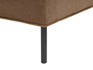 Ecksofa 3-Sitzer SATER Stoff Braun rechtsseitig_1019362