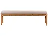Gartenbank mit Auflage MONSANO 170 cm Eukalyptusholz Beige