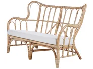 Lounge Set mit Tisch 4-Sitzer BRINDISI Rattan Naturfarben_796583