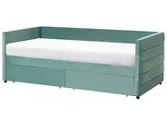 Tagesbett mit Stauraum MARRAY Samtstoff Mintgrün 90 x 200 cm_1022002