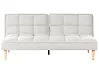 Schlafsofa 3-Sitzer SILJAN Stoff Cremeweiß
