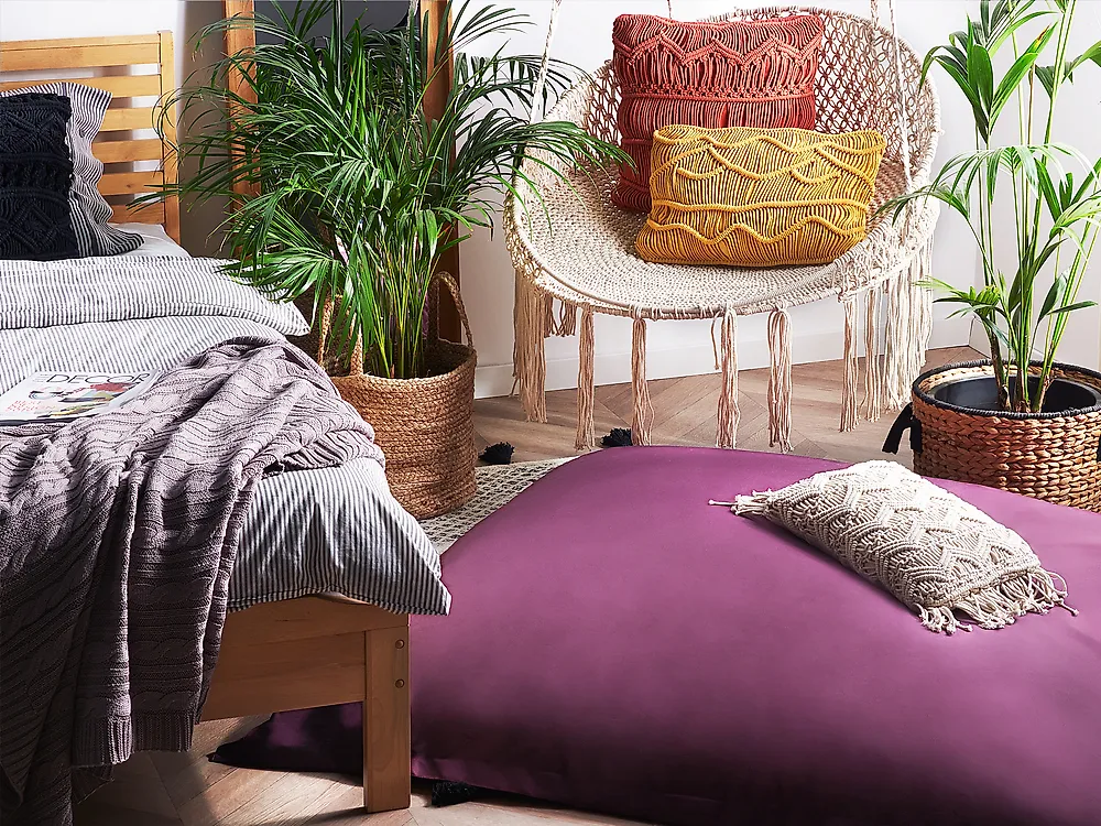 Bean Bag Cover FUZZY 140 cm 180 cm Purple_1168858