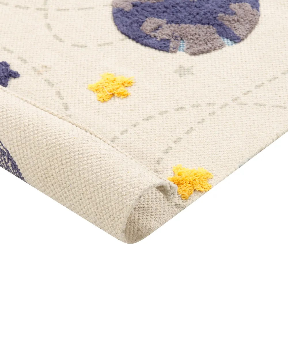Kids Rug LANGSA Beige 80 x 150 cm Cotton_864182