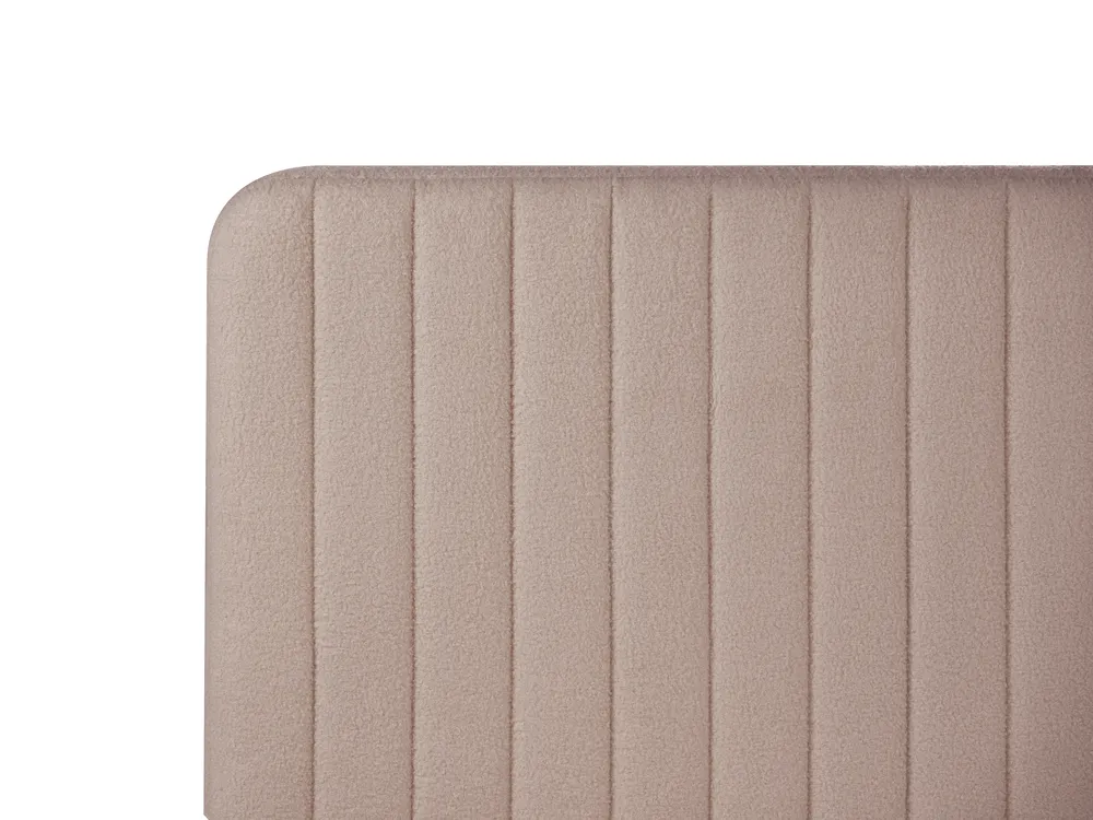 Bett mit Lattenrost Bouclé LUNAN 160 x 200 cm Taupe_960902