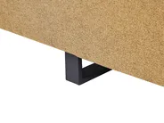 Sofa 3-Sitzer SOKNA mit Tischen Stoff Gelb_952857