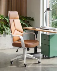 Bürostuhl DELIGHT Kunstleder Sandbeige_1077234
