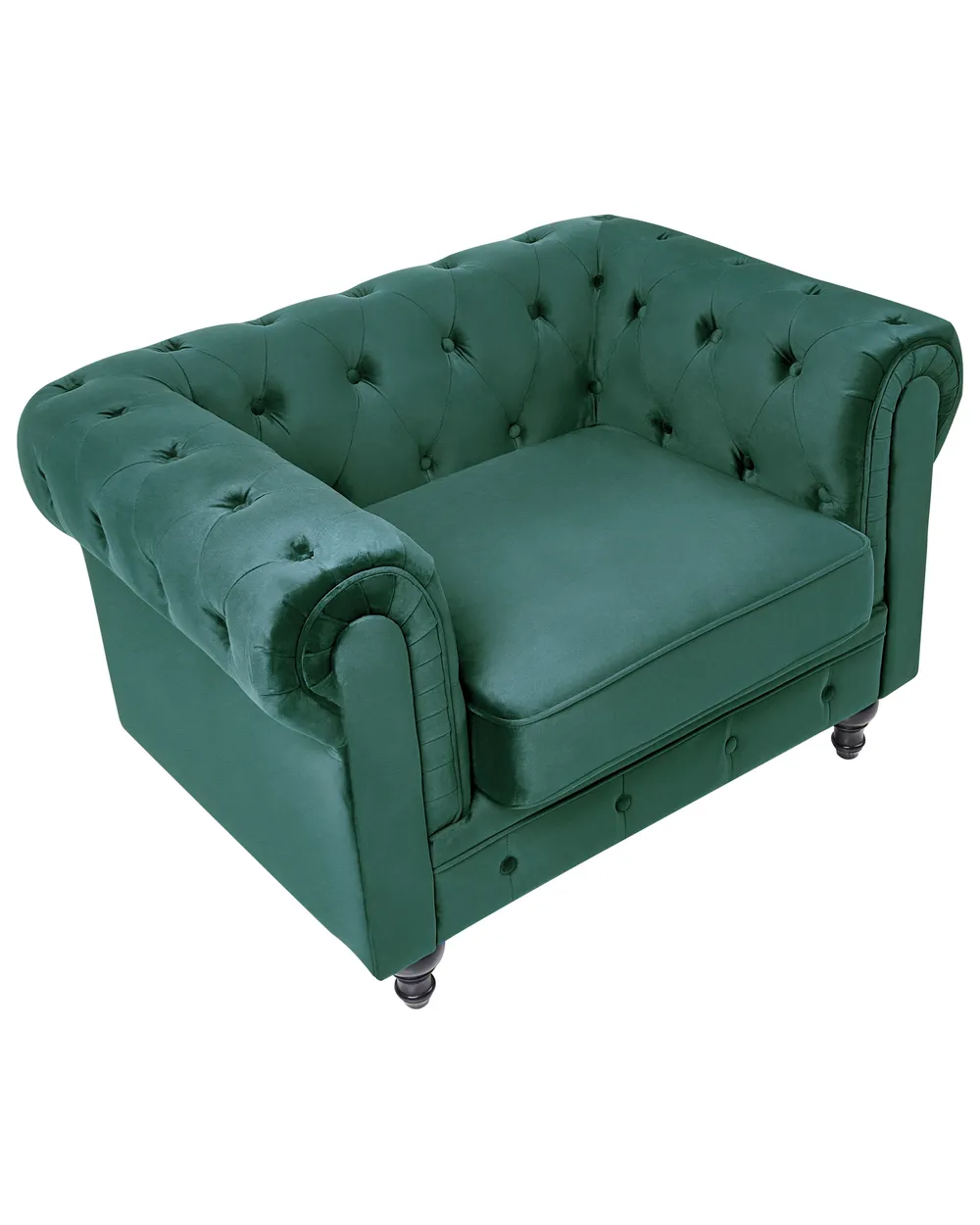 Sessel CHESTERFIELD Samtstoff Smaragdgrün_1038747
