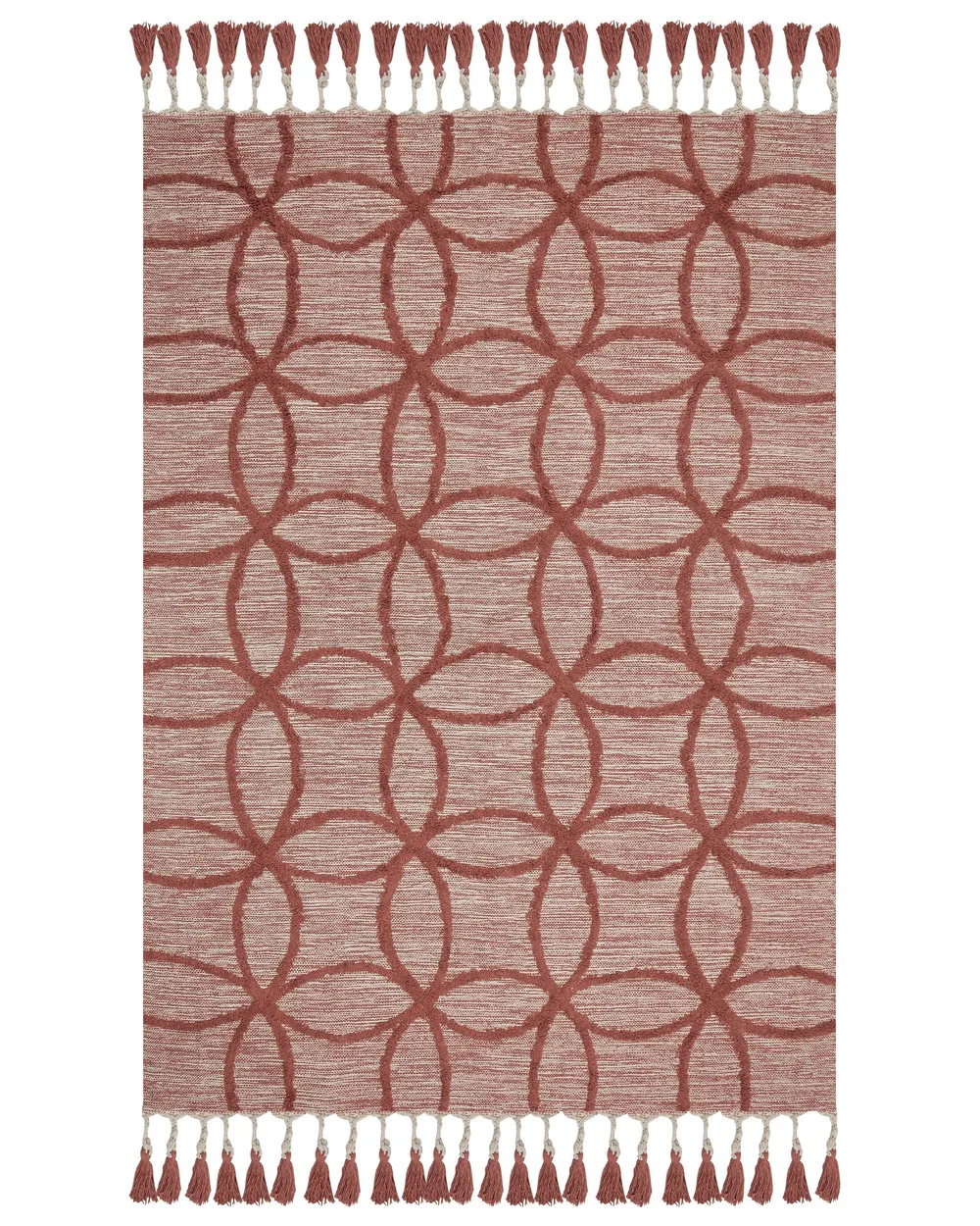 Teppich KIRSEHIR Rot 160 x 230 cm Baumwolle_848798