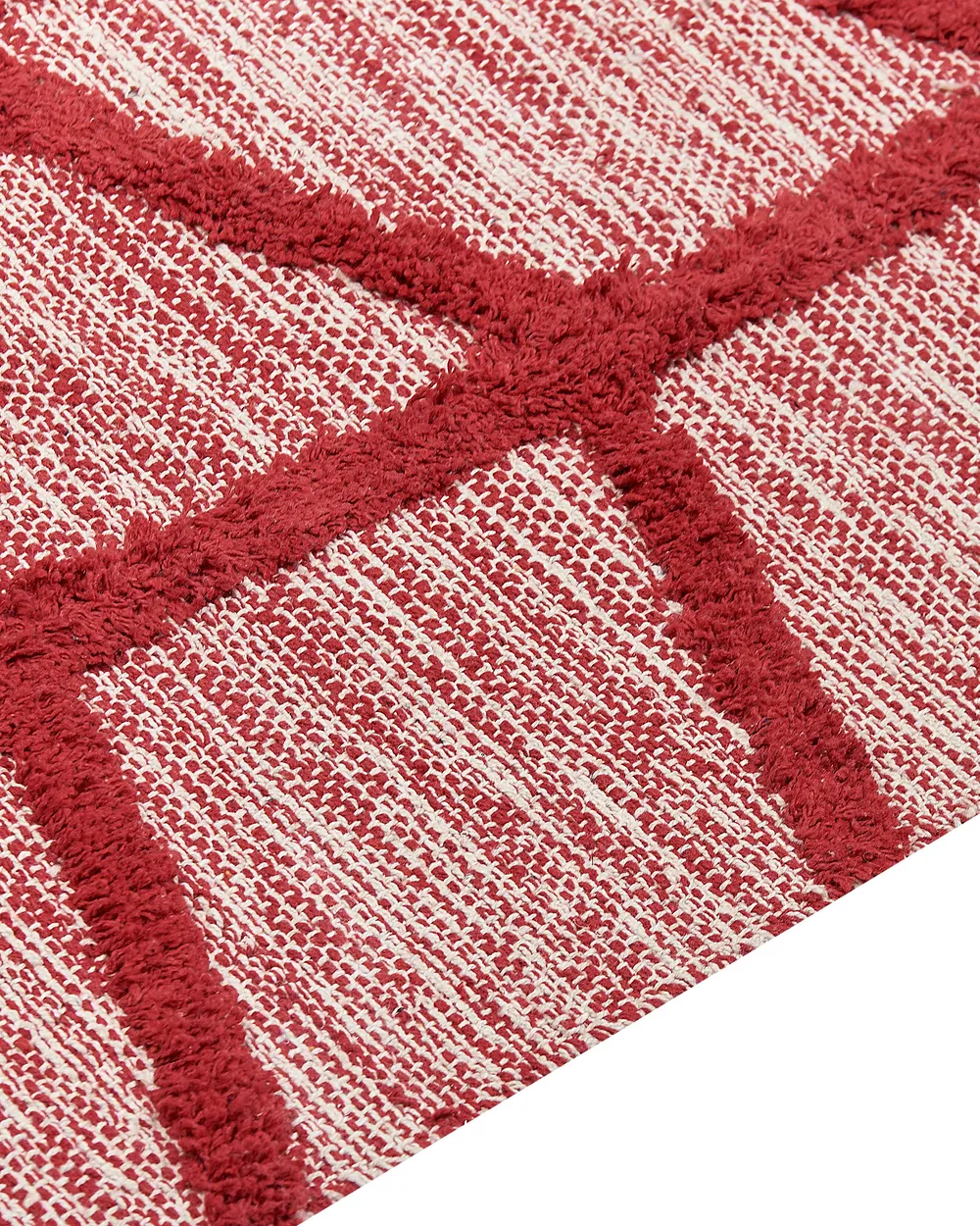 Rug SIVAS Red 140 x 200 cm Cotton_839704