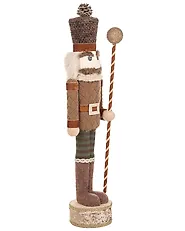 Set od 2 dekorativne figurice KOLARI 68/91 cm Orašar Smeđi_1156781