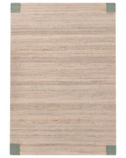 Teppich AMRAVATI Beige / Grün 160 x 230 cm Jute_1040093