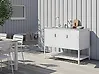 Outdoor-Küchenschrank mit Spüle MAENZA Weiß Metall