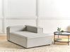 Linksseitige Chaiselongue ARDAL Stoff Hellgrau