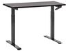 Schreibtisch manuell höhenverstellbar DESTINES 120 cm 72 cm Schwarz