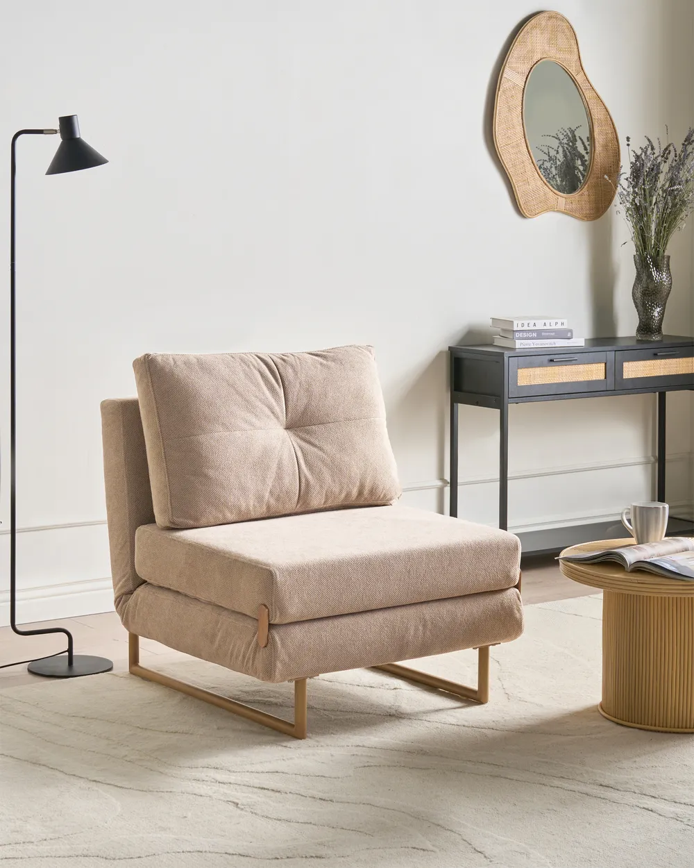Sofa Set 6-Sitzer JERSLEV Stoff Hellbraun_1013405
