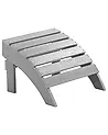 Garten Fußhocker ADIRONDACK Hellgrau