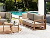 Gartensofa 2-Sitzer TIMOR modular zertifiziertes Akazienholz Hellbraun