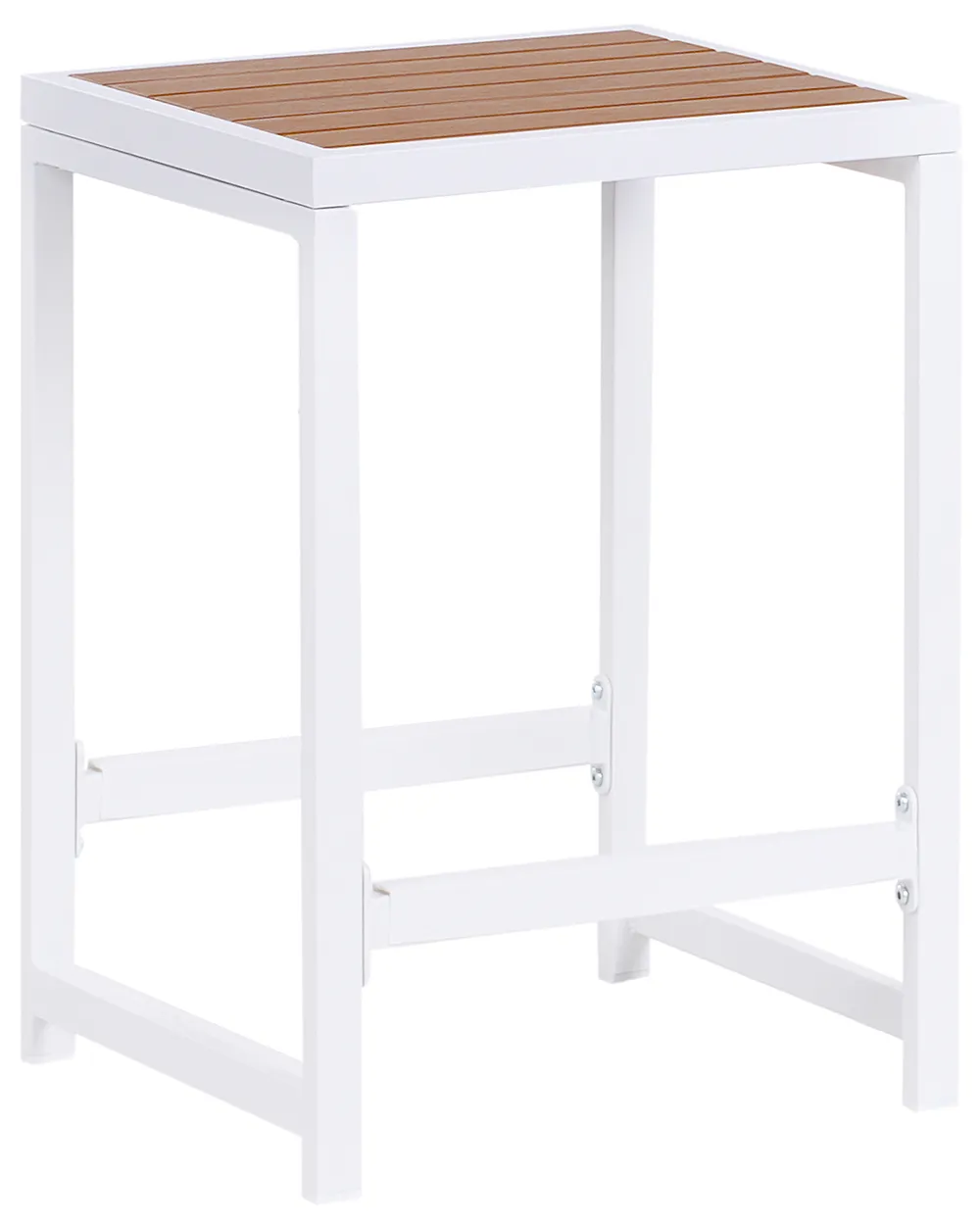 Ro Outside Garden Chair AVETRANA Metal Brown/ White | Beliani.ro