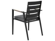 Gartenmöbel Set 8-Sitzer VALCANETTO/TAVIANO inkl. Kissen Metall Schwarz_846234