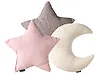 Dekokissen 3er Set LUNA Cord 35 x 30 cm 35 x 35 cm Bunt Ohne Muster