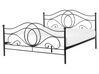 Bett mit Lattenrost Metall LYRA 160 x 200 cm Schwarz
