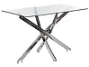 Esstisch MARAMO Silber 120 cm 70 cm Sicherheitsglas