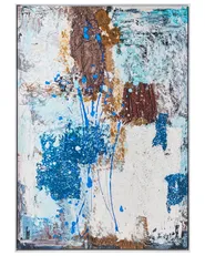 Canvas OMAGH Abstraktes Muster Blau_1071531