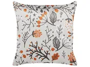 Throw Cushion MONTBRETIA 45 x 45 cm Velvet Multicolour Plant Pattern_835065