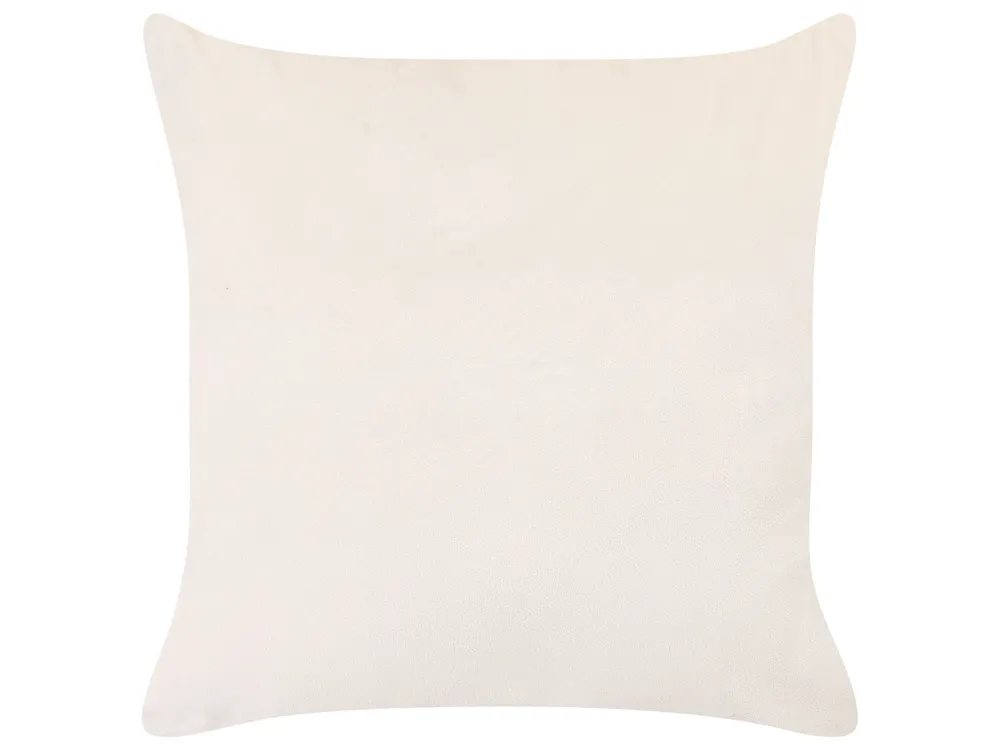 Dekokissen 2er Set TRITELEIA 45 x 45 cm Samtstoff Rosa Blumenmuster_857800