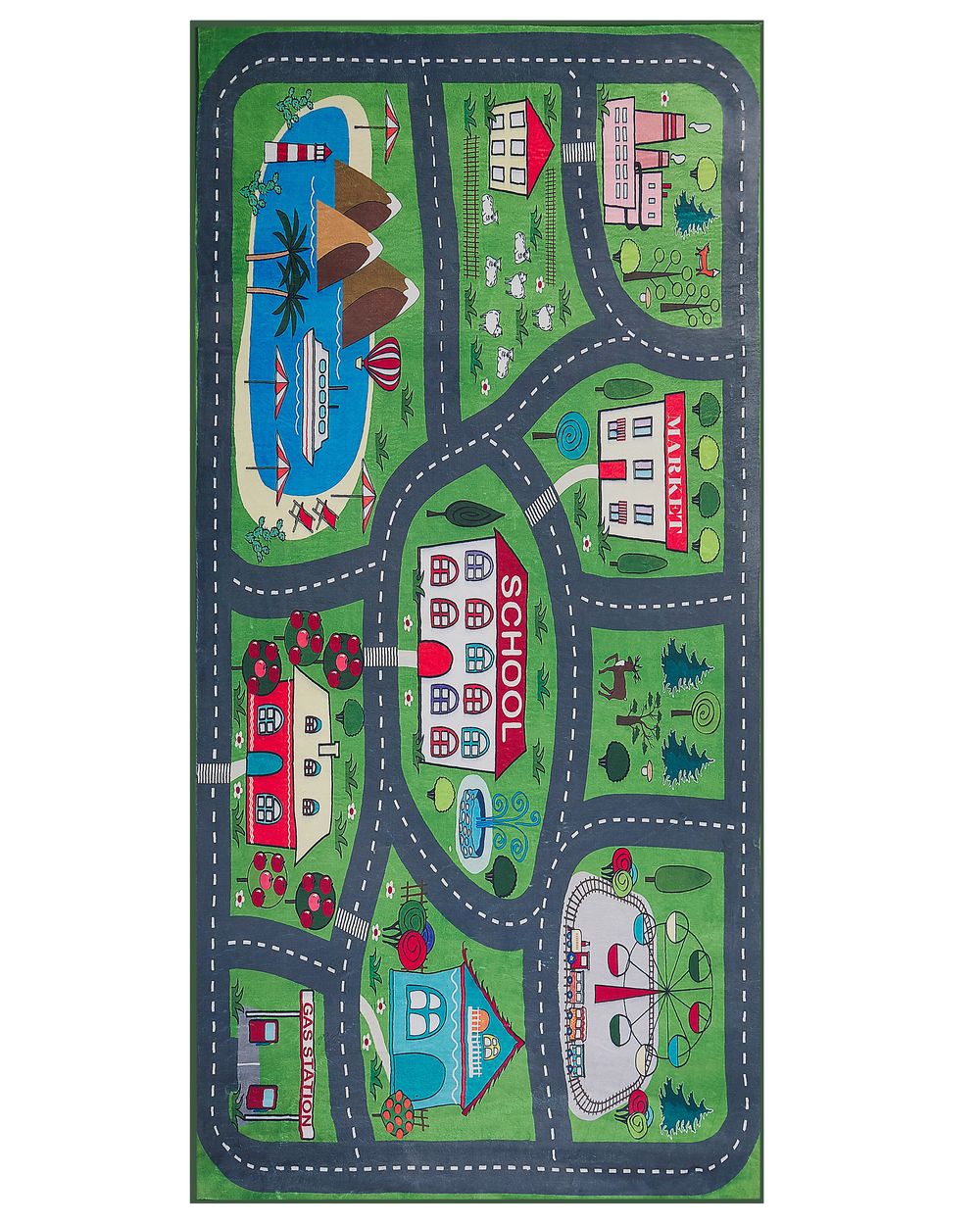 Kids Rug TUTAK Green 80 x 150 cm