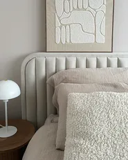 Bed Velvet BRIN 160 x 200 cm (EU King Size) Beige_973410