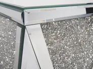 Beistelltisch LUXEY Glas Silber verspiegelt_850879