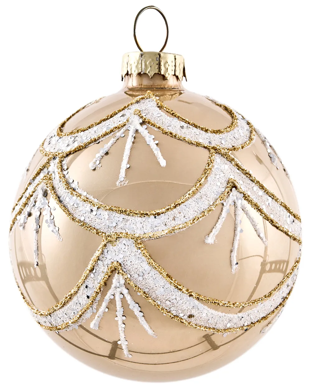 Set of 35 Baubles BLING Glass Gold_1028323
