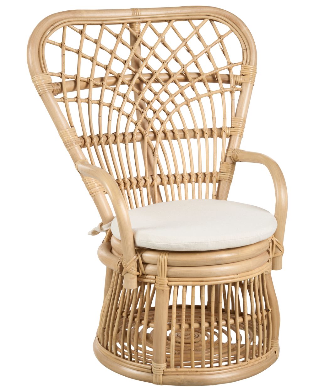 Kindersessel TEMENI Rattan Naturfarben