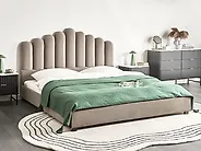 Bed Velvet VINCENNES 180 x 200 cm (EU Super King) Taupe_1188012