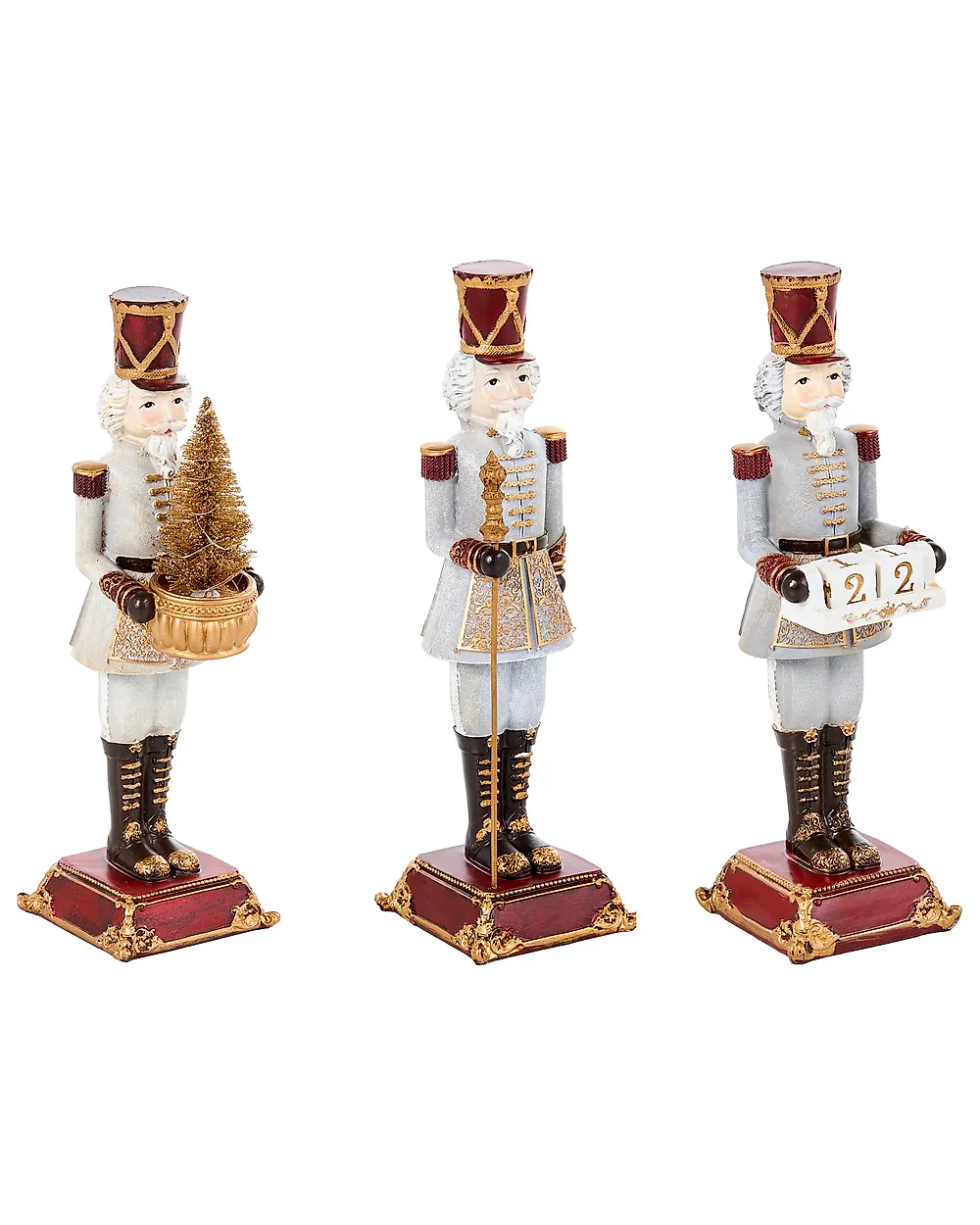 Set van 3 figuren LED PELLOSNIEMI 32 cm Notenkraker Meerkleurig_1175297
