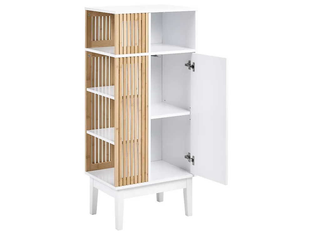 Bathroom Cabinet NUBES 52 cm Light Brown/ White_1182762